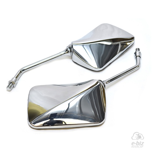 [MDA] Accesorios Juego Rectangular Rosca 10 Derecho Cromado Honda CG 150 04-24, CG Titan 125 00-01, CG Titan NEW 150 14-19