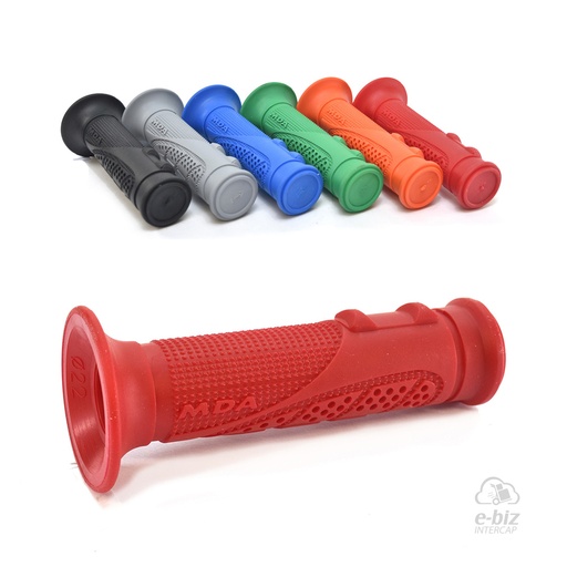 [MDA] Puños Street Rubber 125MM Rojo Appia Brezza 150 2015 || Cerro BIX 110 05-24 || Corven Energy 110 06-15, Hunter 150 2018 || Gilera Smash 110 20-23 || Honda CRF 450 18-24… (+3 marcas · 7 modelos)
