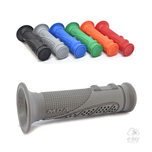 [MDA] Puños Street Rubber 125MM Gris Appia Brezza 150 2015 || Cerro BIX 110 05-24 || Corven Energy 110 06-15, Hunter 150 2018 || Gilera Smash 110 20-23 || Honda CRF 450 18-24… (+3 marcas · 7 modelos)