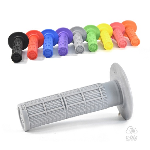 [MDA] Puños Evolution Rubber 115MM Gris Honda XR 250-400-600-650 90-01, XR L 250 91-96, XR Tornado 250 05-24 || Motomel Skua 150 09-24 || Yamaha XT 225 93-01