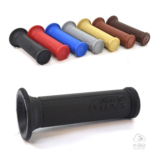 [MDA] Puños [Color: NEGRO] Superbike Rubber Grip 125MM BMW F GS 700 12-18 || Honda CBX Twister 250 08-19 || Zanella Styler 150 2021