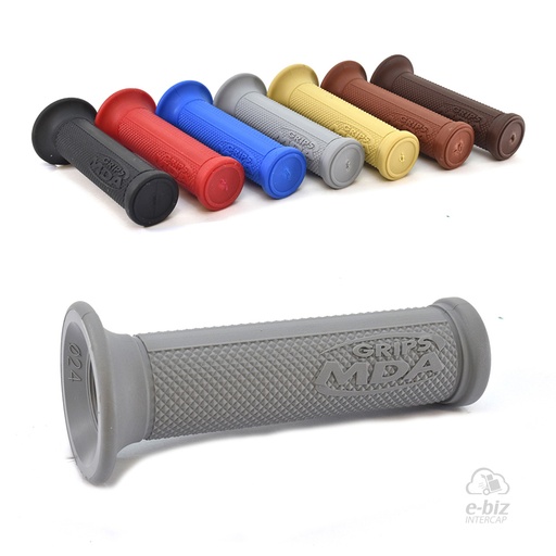 [MDA] Puños [Color: GRIS] Superbike Rubber Grip 125MM BMW F GS 700 12-18 || Honda CBX Twister 250 08-19 || Zanella Styler 150 2021