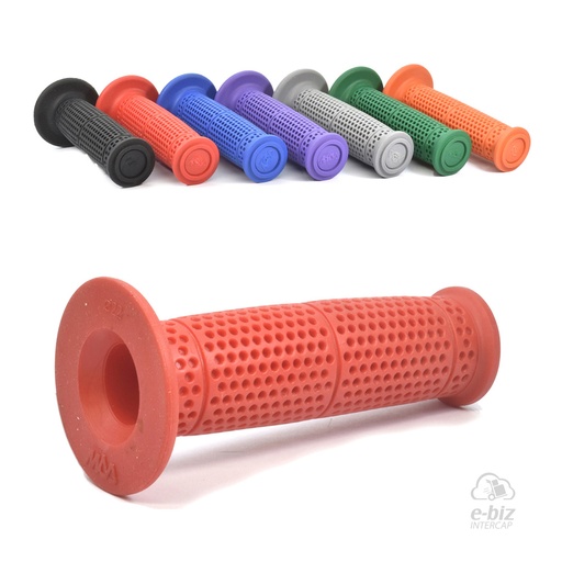 [MDA] Puños Progress Rubber 130MM Rojo Honda XR 250-400-600-650 90-01, XR L 250 91-96, XR Tornado 250 05-24 || Motomel Skua 150 09-24 || Yamaha XT 225 93-01