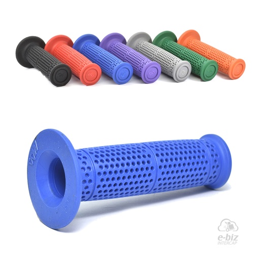 [MDA] Puños Progress Rubber 130MM Azul Honda XR 250-400-600-650 90-01, XR L 250 91-96, XR Tornado 250 05-24 || Motomel Skua 150 09-24 || Yamaha XT 225 93-01