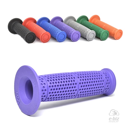 [MDA] Puños Progress Rubber Grip 130MM Lila Honda XR 250-400-600-650 90-01, XR L 250 91-96, XR Tornado 250 05-24 || Motomel Skua 150 09-24 || Yamaha XT 225 93-01