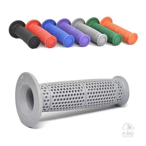 [MDA] Puños Progress Rubber 130MM Gris Honda XR 250-400-600-650 90-01, XR L 250 91-96, XR Tornado 250 05-24 || Motomel Skua 150 09-24 || Yamaha XT 225 93-01