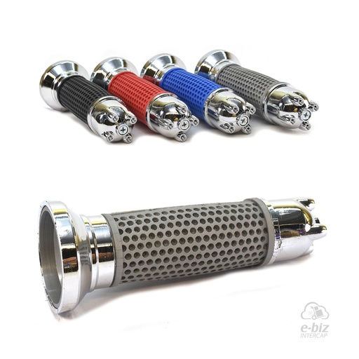 [MDA] Puños Tunning Falconeante Puntera Smash BIZ Trip Cromado Gris