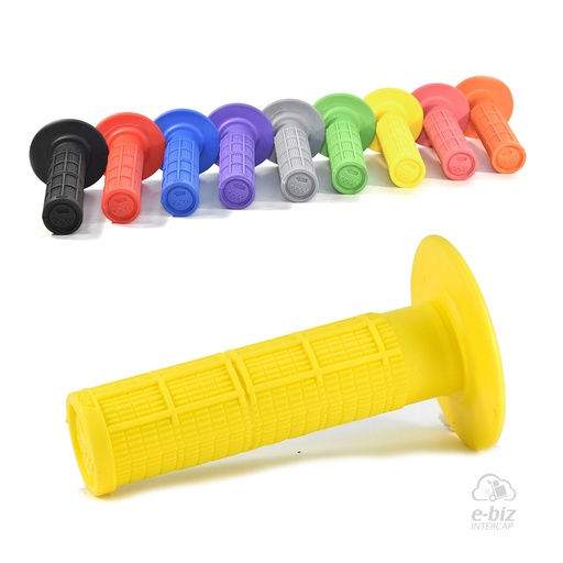 [MDA] Puños Evolution Rubber 115MM Amarillo Honda XR 250-400-600-650 90-01, XR L 250 91-96, XR Tornado 250 05-24 || Motomel Skua 150 09-24 || Yamaha XT 225 93-01