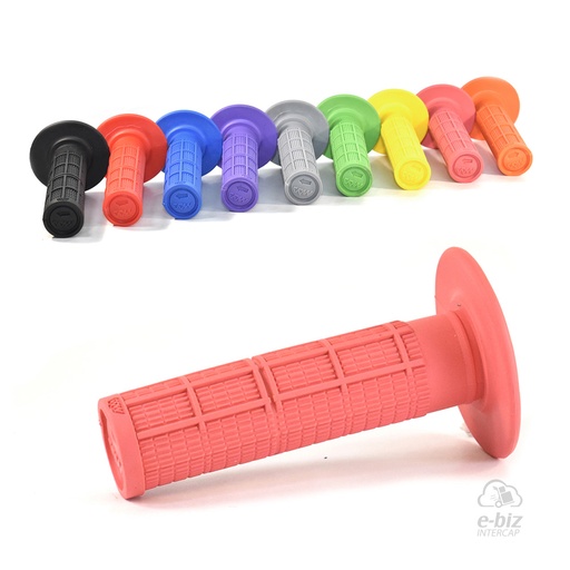 [MDA] Puños [Color: ROJO] Evolution Rubber Grip 115MM Coral Honda XR 250-400-600-650 90-01, XR L 250 91-96, XR Tornado 250 05-24 || Motomel Skua 150 09-24 || Yamaha XT 225 93-01