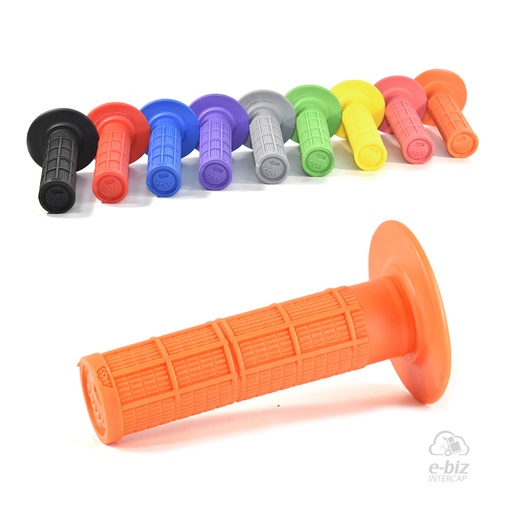 [MDA] Puños [Color: NARANJA] Evolution Rubber Grip 115MM Honda XR 250-400-600-650 90-01, XR L 250 91-96, XR Tornado 250 05-24 || Motomel Skua 150 09-24 || Yamaha XT 225 93-01