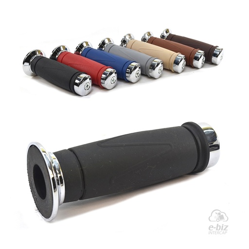 [MDA] Puños Styler Classic CON Punteras Aluminio-Rubber 120MM Negro
