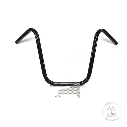 [MDA] Manubrio y componentes Chopper 25.40MM Negro Brillante