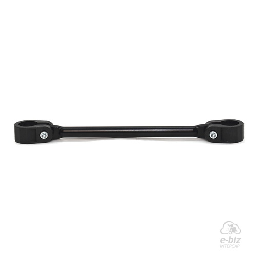 [MDA] Travesano de manubrio [Color: NEGRO] Universal PULIDO LARGO 19.5CM TITAN / YBR / TWISTER / STORM NEGRO