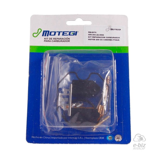[Motegi] Kit de reparación de carburador CC Bomba Pique Corven Triax 250 2015 || Motomel Sirius 200 2018, XMM 250 13-20