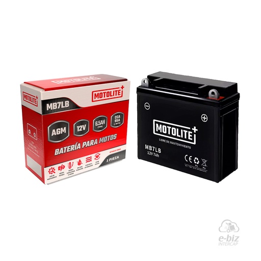 [MOTOLITE] Batería MB7LB 12N7A-3A ALTINO150 Honda Storm 125 07-12 || Motomel Skua 200, 150 || Cerro CE150