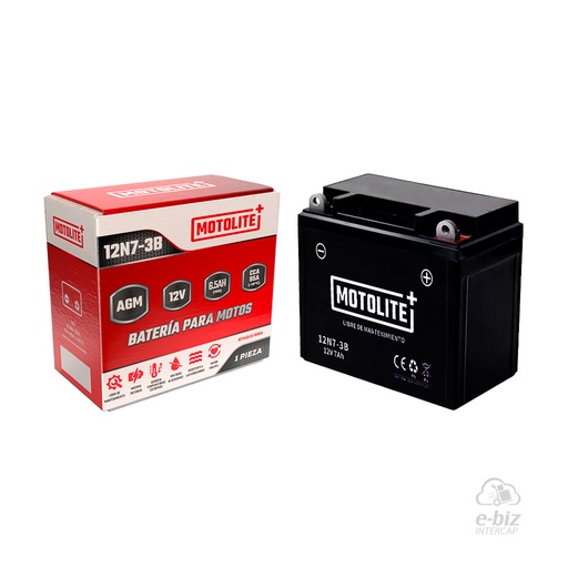 [MOTOLITE] Batería 12N7-3B Corven Triax 250 2015 || Zanella RX 200, ZR 250, 200