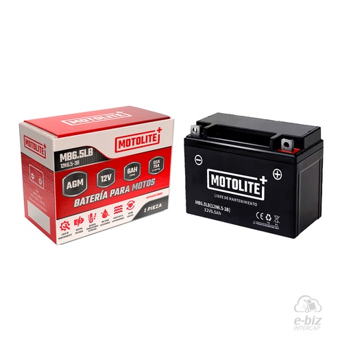 [MOTOLITE] Batería MB6.5LB 12N6.5-3B Sapucai 150 Motomel XMM 250 2015