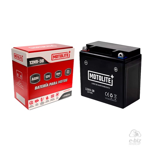 [MOTOLITE] Batería 12N9-3B CMX 250 FD 200-250 Cuatriciclo