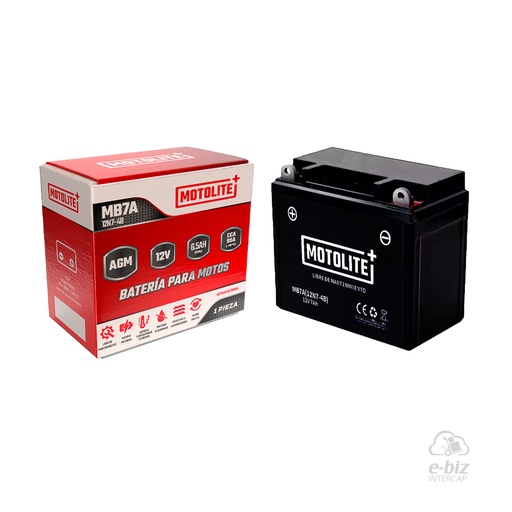 [MOTOLITE] Batería MB7A 12N7-4B HJ125