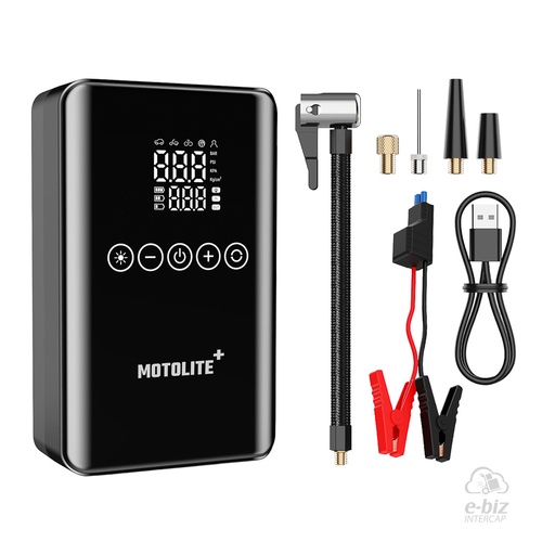 [MOTOLITE] Herramientas Arrancador Compresor Aire Portatil Recargable