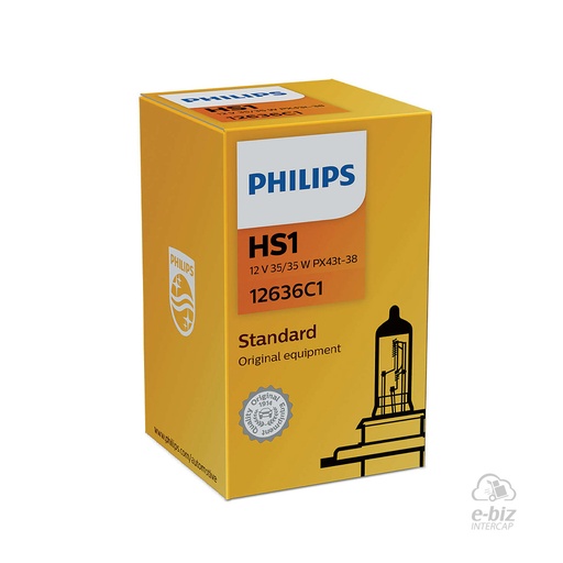 [Philips] Lámparas (HS1) (35/35W) Lampara 12636 12V YBR125Z Bajaj Rouser NS 135 14-20 || Honda CG 150 04-24, CG Titan NEW 150 14-19, Wave S 110 2015