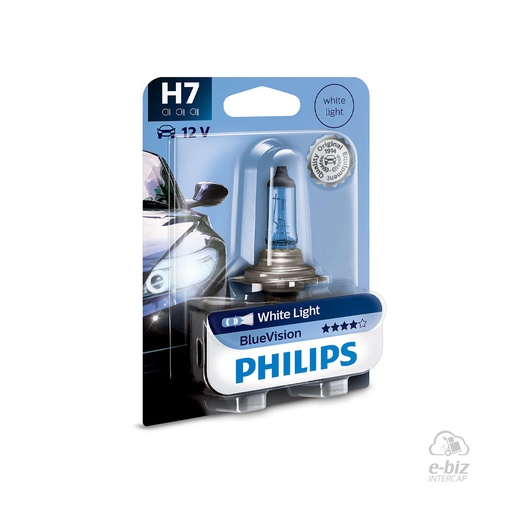 [Philips] Lámparas (H7) (55W) Lampara 12972BV 12V Blue Vision TNT25 300 302R 600 YFZ-R3 BMW F GS 650-800 00-24, F GS Adventure 800 13-18, GS 1200 08-18, GS Adventure 1200 14-18 || Benelli TRK 502 17-24