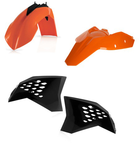 [Acerbis] Kit de plasticos completos [Color: Naranja] KTM EXC 450 08-11, XC-W 200-250-300 08-11, XCF-W 450 08-11