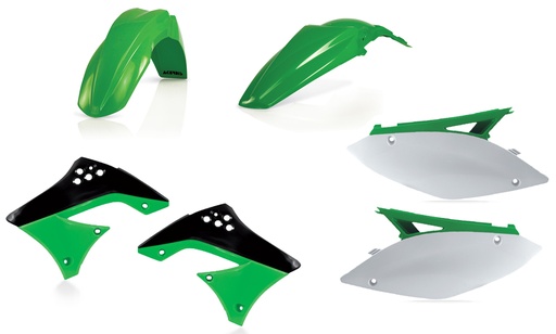 [Acerbis] Kit de plasticos completos [Color: Verde] Kawasaki KX F 450 09-11