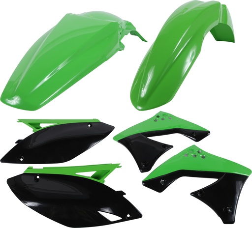 [Acerbis] Kit de plasticos completos [Color: Verde] Kawasaki KX F 250 09-12