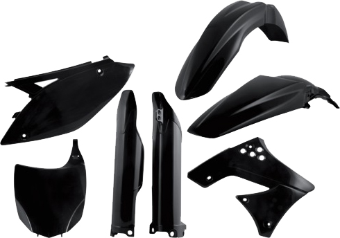 [Acerbis] Kit de plasticos completos [Color: Negro] Kawasaki KX F 250 09-12