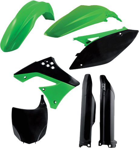 [Acerbis] Kit de plasticos completos [Color: Verde] Kawasaki KX F 250 09-12