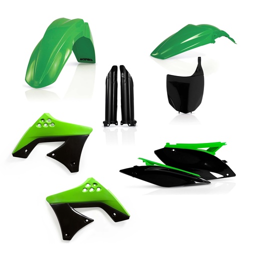 [Acerbis] Kit de plasticos completos [Color: Verde] Kawasaki KX F 250 09-12