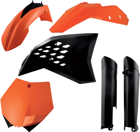 [Acerbis] Kit de plasticos completos [Color: Naranja] KTM SX 125-150-250 07-10, SX-F 250-450 07-10, XC 150 2010