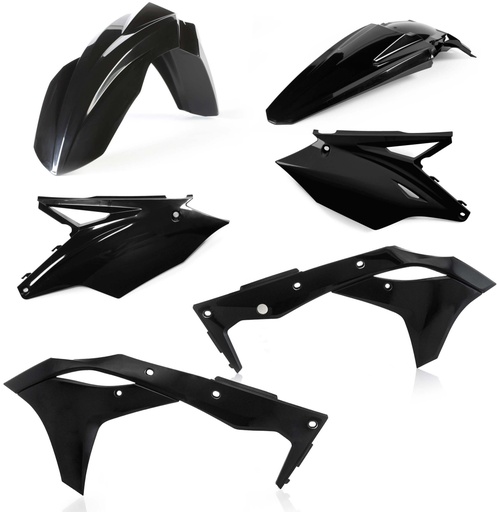 [Acerbis] Kit de plasticos completos [Color: Negro] Kawasaki KX F 250 18-21
