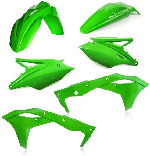 [Acerbis] Kit de plasticos completos [Color: Verde] Kawasaki KX F 250 18-21