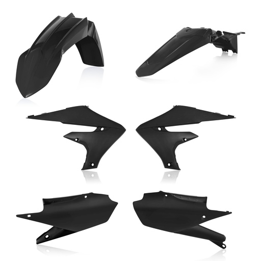 [Acerbis] Kit de plasticos completos [Color: Negro] Yamaha WR F 250-450 19-23, YZ F 250-450 18-23, YZ FX 250-450 19-24