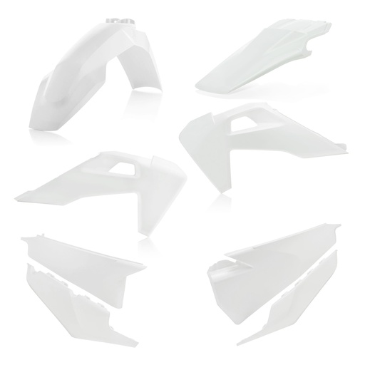 [Acerbis] Kit de plasticos completos [Color: Blanco] Husqvarna FC 250-350-450 19-22, FC Rockstar 450 19-21, TC 125-250 19-22