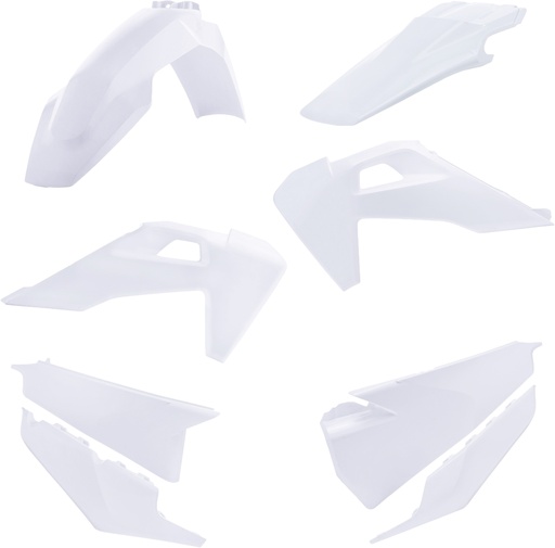 [Acerbis] Kit de plasticos completos [Color: Blanco] Husqvarna FC 250-350-450 19-22, FC Rockstar 450 19-21, TC 125-250 19-22