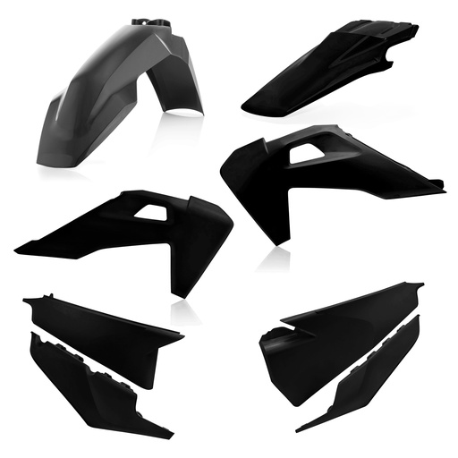 [Acerbis] Kit de plasticos completos [Color: Negro] Husqvarna FE 250-350-450-501 20-23, TE i 150-250-300 20-22