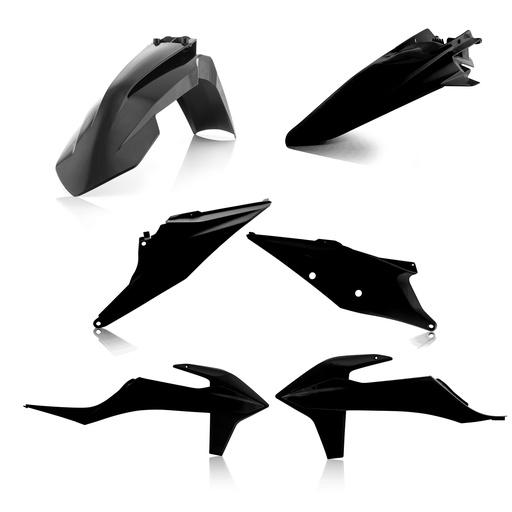 [Acerbis] Kit de plasticos completos [Color: Negro] KTM EXC-F 250-350-450-500 20-23, XC-W 250-300 2023, XC-W TPI 300 20-22, XCF-W 350-500 20-22