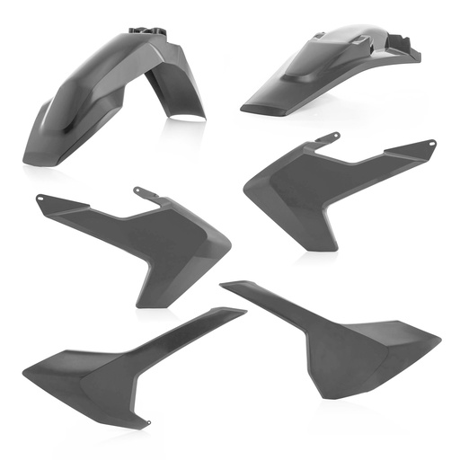 [Acerbis] Kit de plasticos completos [Color: Gris] Husqvarna FE 250-350-501 17-20, TE 150-250-300 17-19, TE i 250 18-19