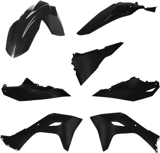 [Acerbis] Kit de plasticos completos [Color: Negro] Kawasaki KX 250-450 24-25, KX F 450 24-25