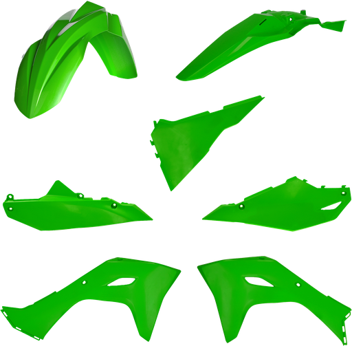 [Acerbis] Kit de plasticos completos [Color: Verde] Original 24 Kawasaki KX 250-450 24-25, KX F 450 24-25