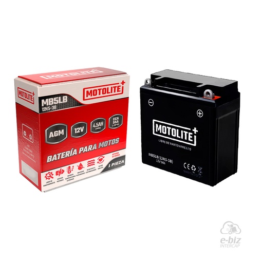 [MOTOLITE] Batería MB5LB 12N5-3B 110CC 105 Bajaj Rouser NS LS 135 07-24 || Cerro BIX 110 05-24 || Corven Energy 110 06-15 || Gilera Smash 110 20-23 || Honda Wave S 110 2015… (+4 marcas · 7 modelos) || Yamaha FZ16