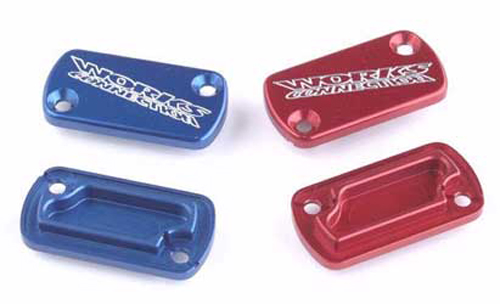 [WORKS] Protector de bomba de freno delantero [Color: Azul] Billet Cover Honda CR 80-85-125-250 89-07, CRF 150-250-450 02-24, CRF F 125-150-230 03-24, CRF RB Expert 150 07-24, CRF RX 250-450 17-24… (+1 marca · 3 modelos)