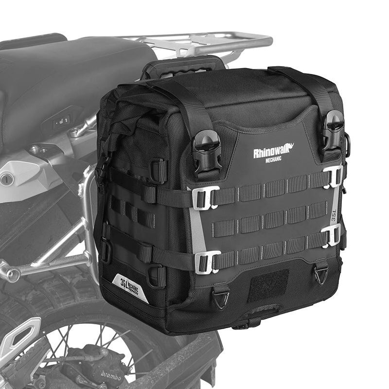 [RHINOWALK] Alforja lateral de rápida liberación Mechanic [Color: Negro] (35L-45L) 1UN
