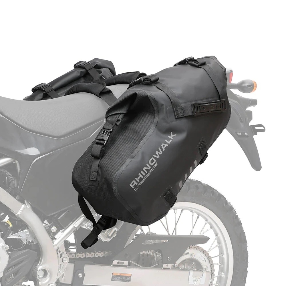[RHINOWALK] Alforja impermeable (par) [Color: Negro] Matte (48L)