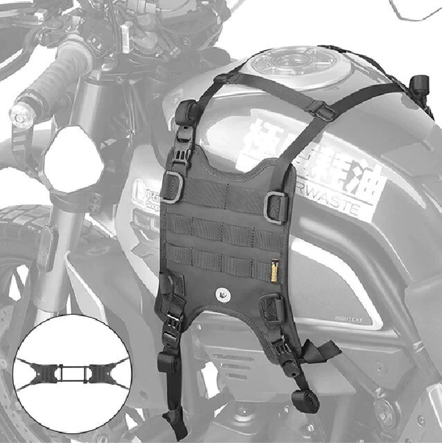 [RHINOWALK] Anclaje para bolso de tanque [Color: Negro] Base Montaje Universal BLACK RHINOWALK