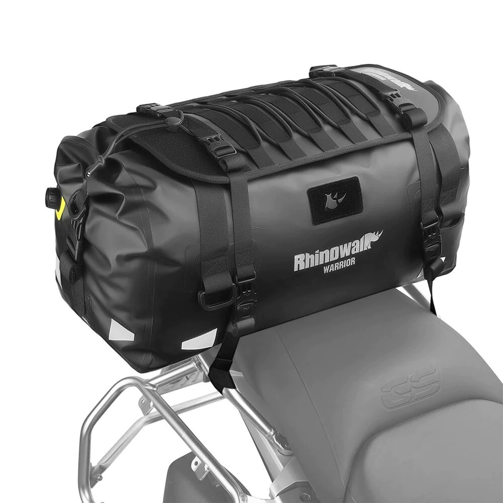 [RHINOWALK] Top case (20L) [Color: Negro] Bolso Trasero Impermeable Warrior
