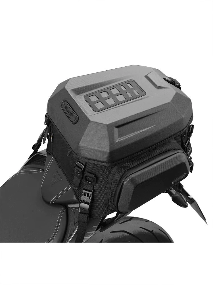 [RHINOWALK] Top case (23L-35L) [Color: Negro] Bolso Trasero Rigido Expansible Matte